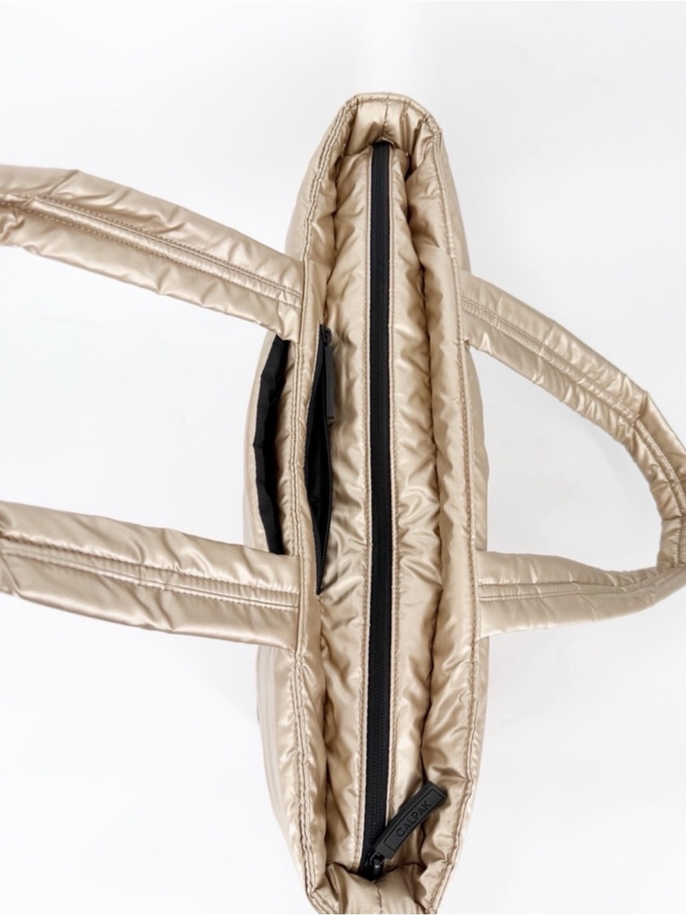 Calpak Gold Metallic Tote Bag - Picture 6 of 7